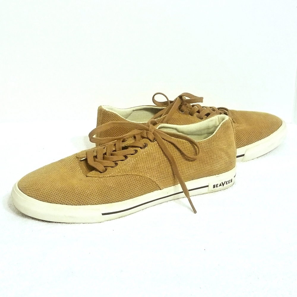 SeaVees Hermosa Plimsoll Varsity Golden Brown SZ 9 - Picture 3 of 7